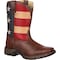 Durango Kids Western Boot, 9 M, Leather, 8 in H, Brown BT245 - alternate 1